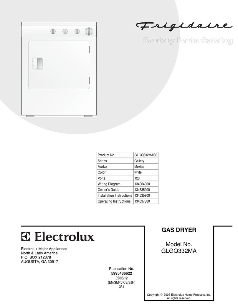 Frigidaire GLGQ332MA User manual