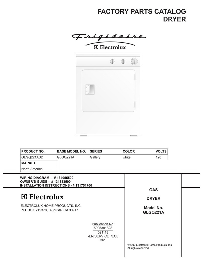 Frigidaire GLGQ221A User manual