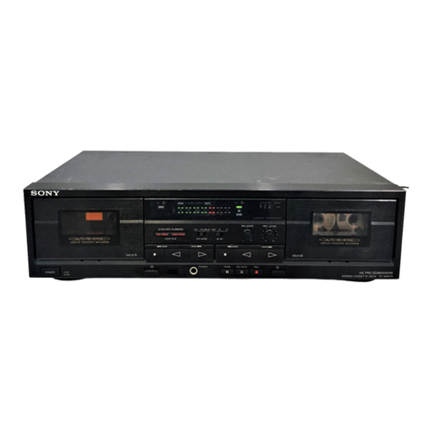 Sony TC-WR570 - Dual Hi Fi Cassette Deck operating instructions