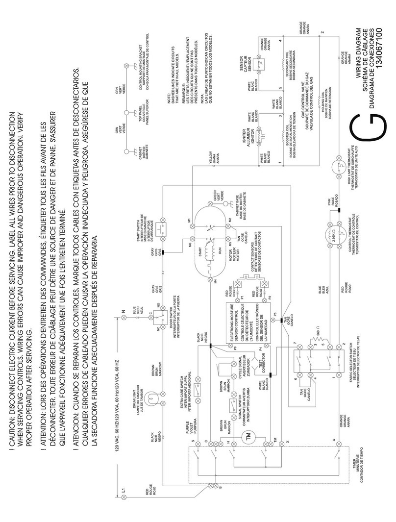 Frigidaire GLGR642CAS5 Wiring diagrams