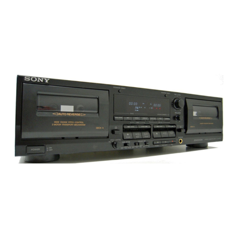 Sony TC-WR565 - Cassette Deck User manual
