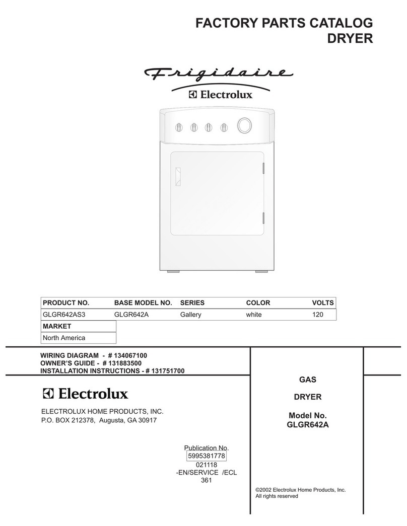 Frigidaire GLGR642A User manual