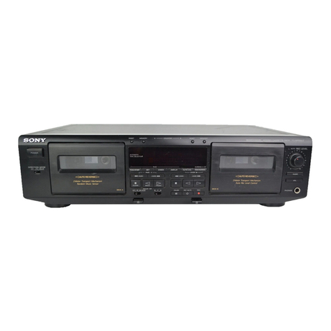 Sony TC-WR550Z - Stereo Cassette Deck User manual Sony TC-WR550Z - Stereo Cassette Deck User manual