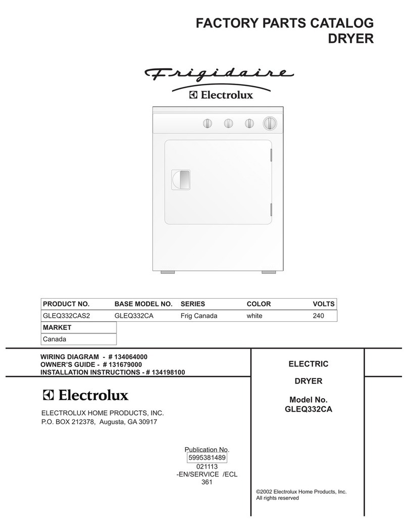 Frigidaire GLEQ332CA User manual