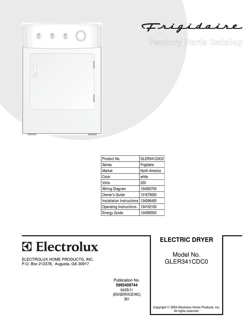 Frigidaire GLER341CDC0 Factory parts catalog Frigidaire GLER341CDC0 Factory parts catalog