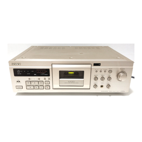 Sony TC-KA3ES - Cassette Deck User manual