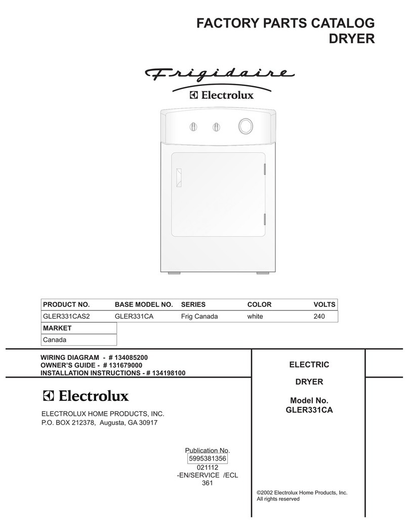 Frigidaire GLER331CA Factory parts catalog