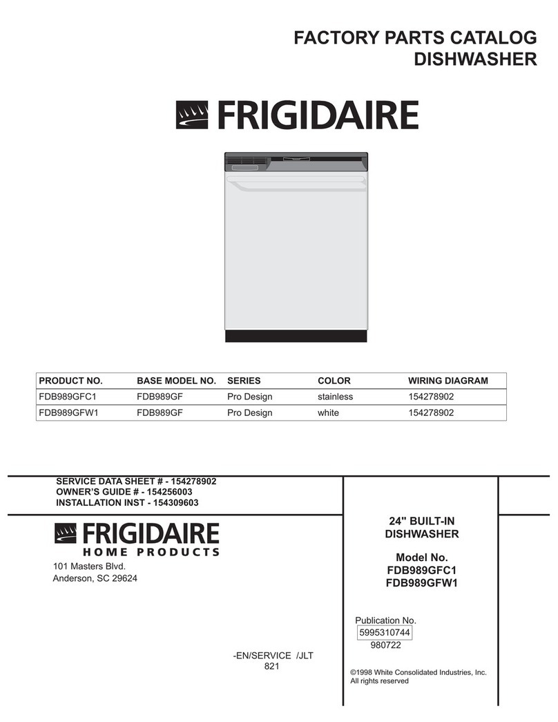 Frigidaire FDB989GFC1 User manual