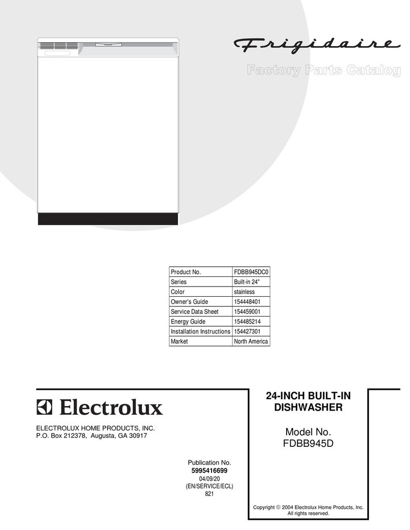 Frigidaire FDBB945D User manual Frigidaire FDBB945D User manual