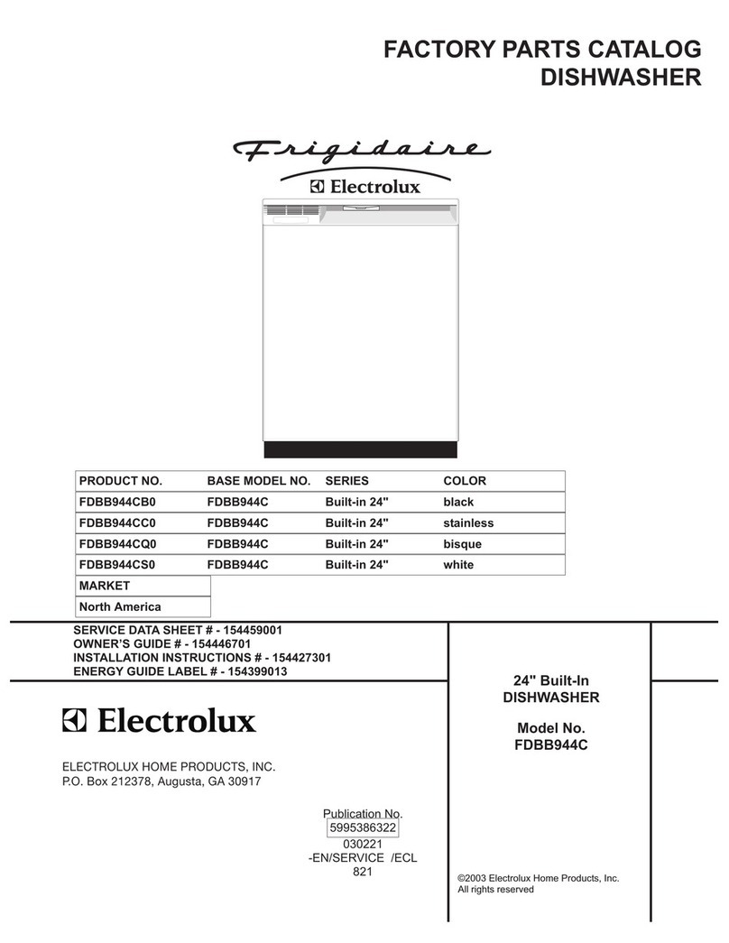 Frigidaire FDBB944C User manual