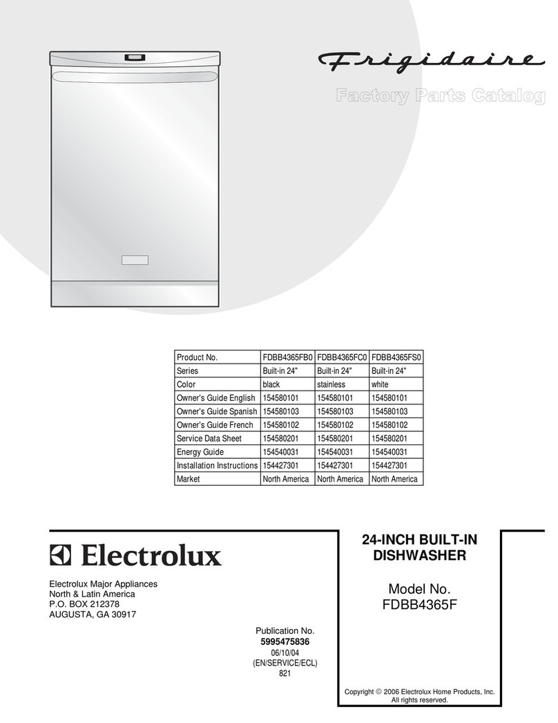 Frigidaire FDBB4365F User manual Frigidaire FDBB4365F User manual