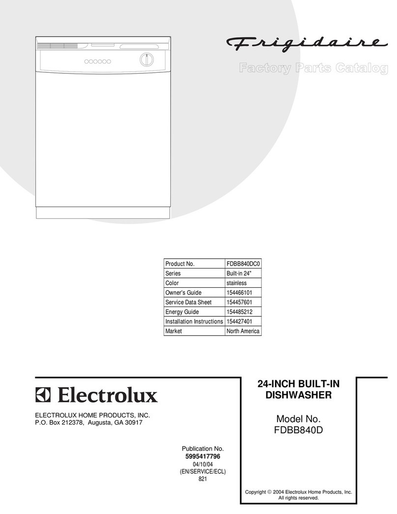 Frigidaire FDBB840D User manual