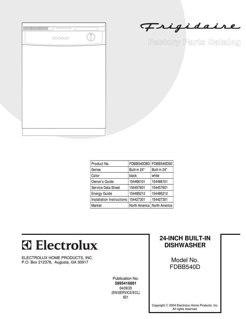 Frigidaire FDBB540D User manual