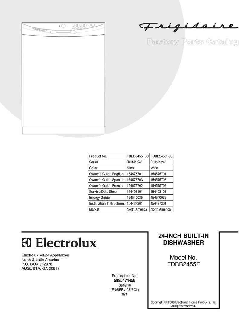 Frigidaire FDBB2455F User manual