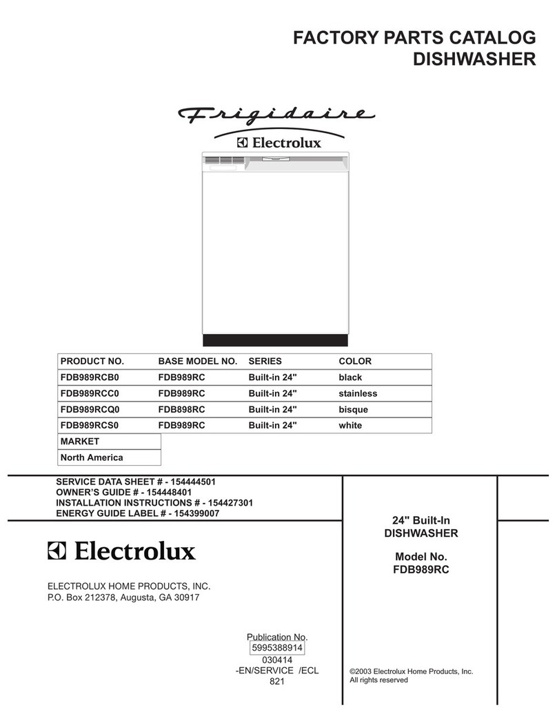 Frigidaire FDB989RC User manual