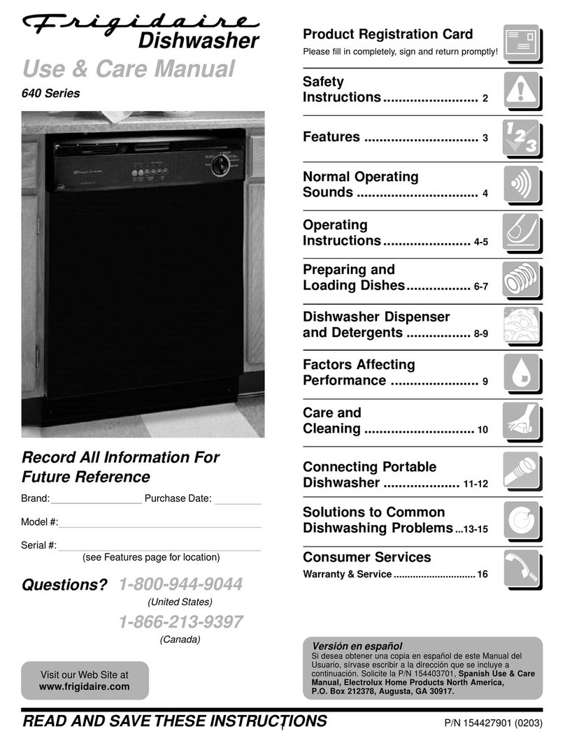 Frigidaire FDB641RAS2 User manual