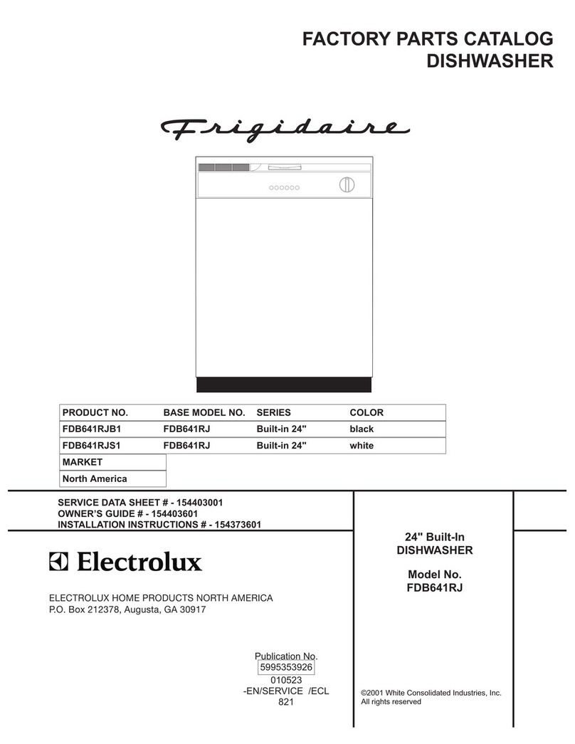 Frigidaire FDB641RJ User manual