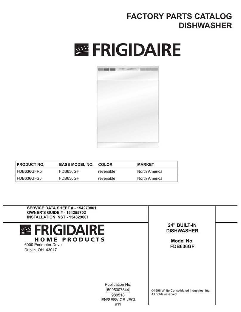 Frigidaire FDB636GF User manual