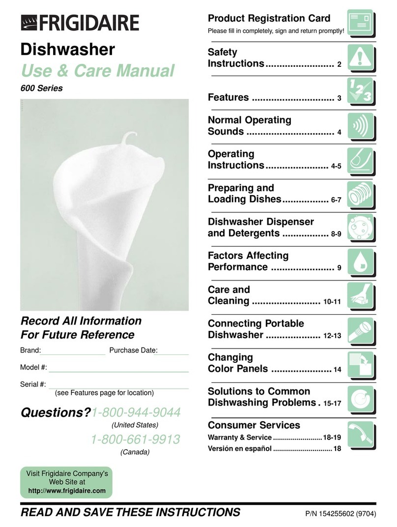 Frigidaire FDB635RFS3 User manual