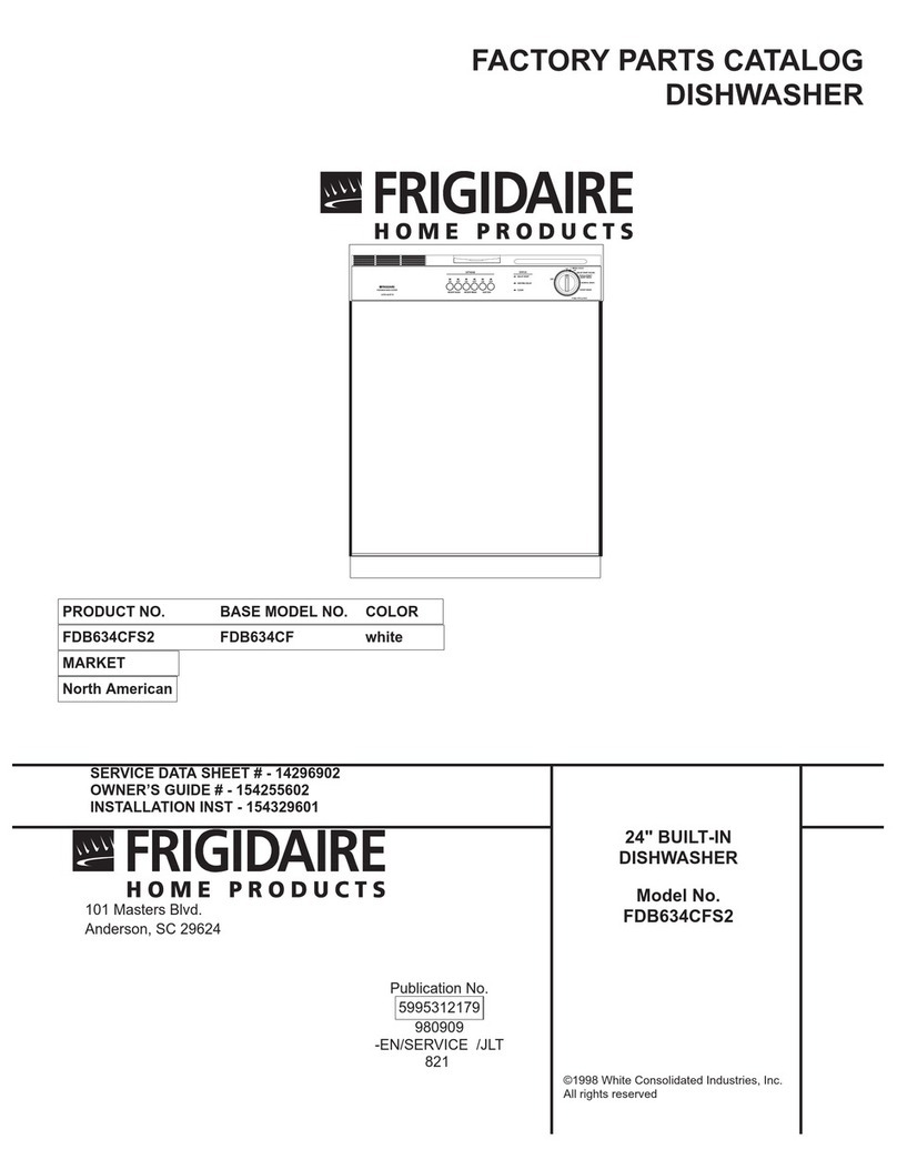 Frigidaire FDB634CFS2 User manual