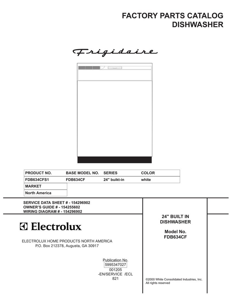 Frigidaire FDB634CF User manual