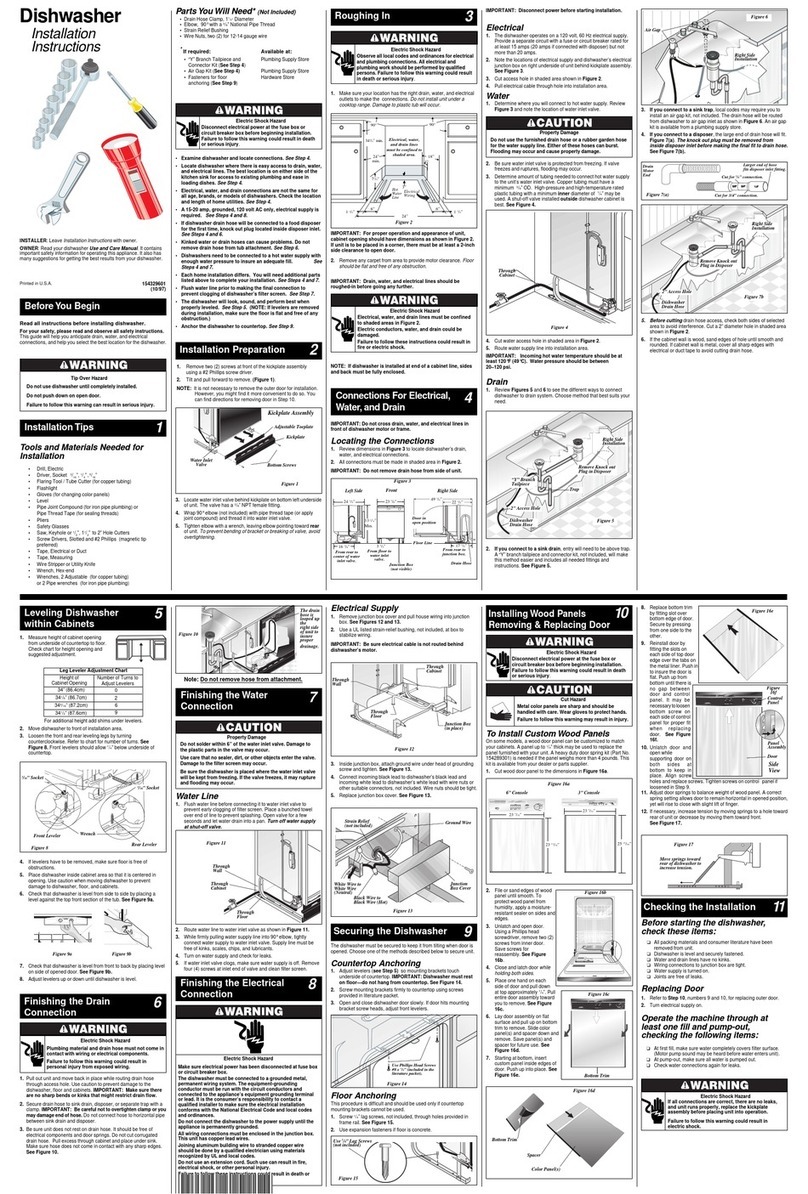 Frigidaire FDB834RFT0 User manual