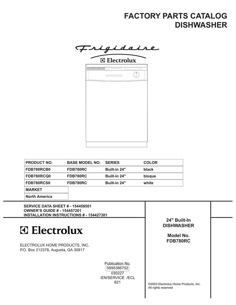 Frigidaire FDB780RC User manual