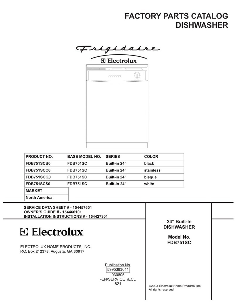 Frigidaire FDB751SC User manual