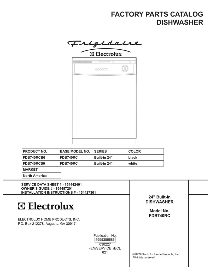 Frigidaire FDB740RC User manual