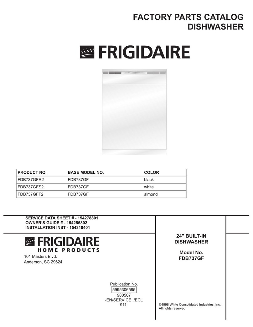 Frigidaire FDB737GF User manual