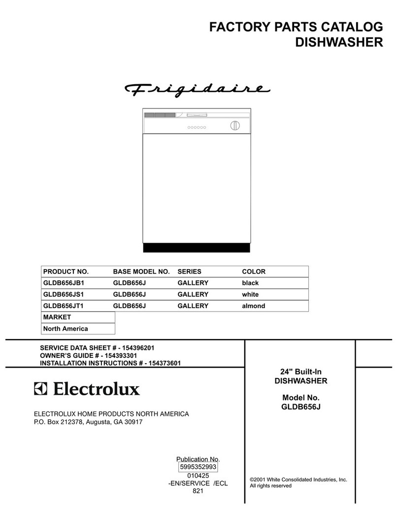Frigidaire Gallery GLDB656J User manual