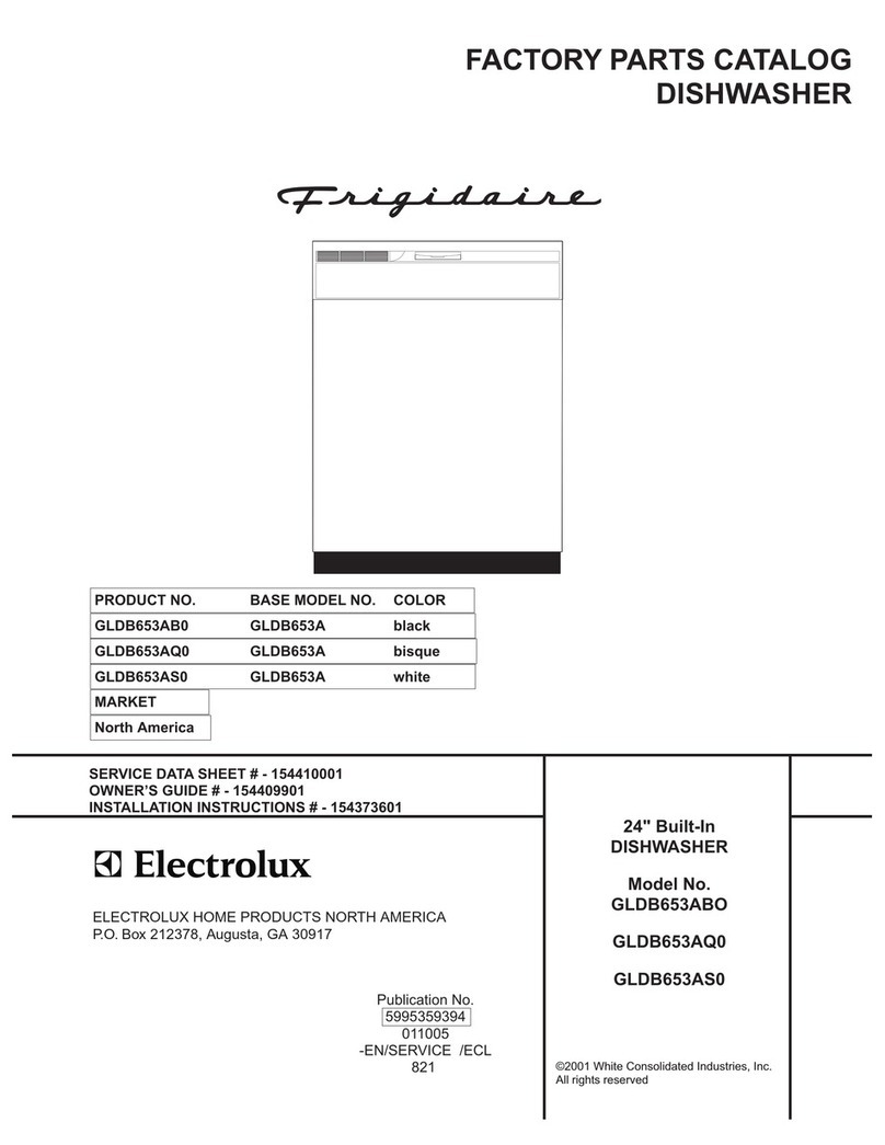 Frigidaire GLDB653ABO User manual