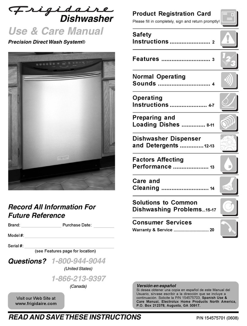 Frigidaire GLD2250RDC - Gallery Series 24 Inch... User manual