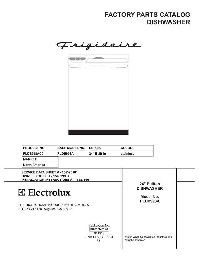 Frigidaire PLDB998A Factory parts catalog