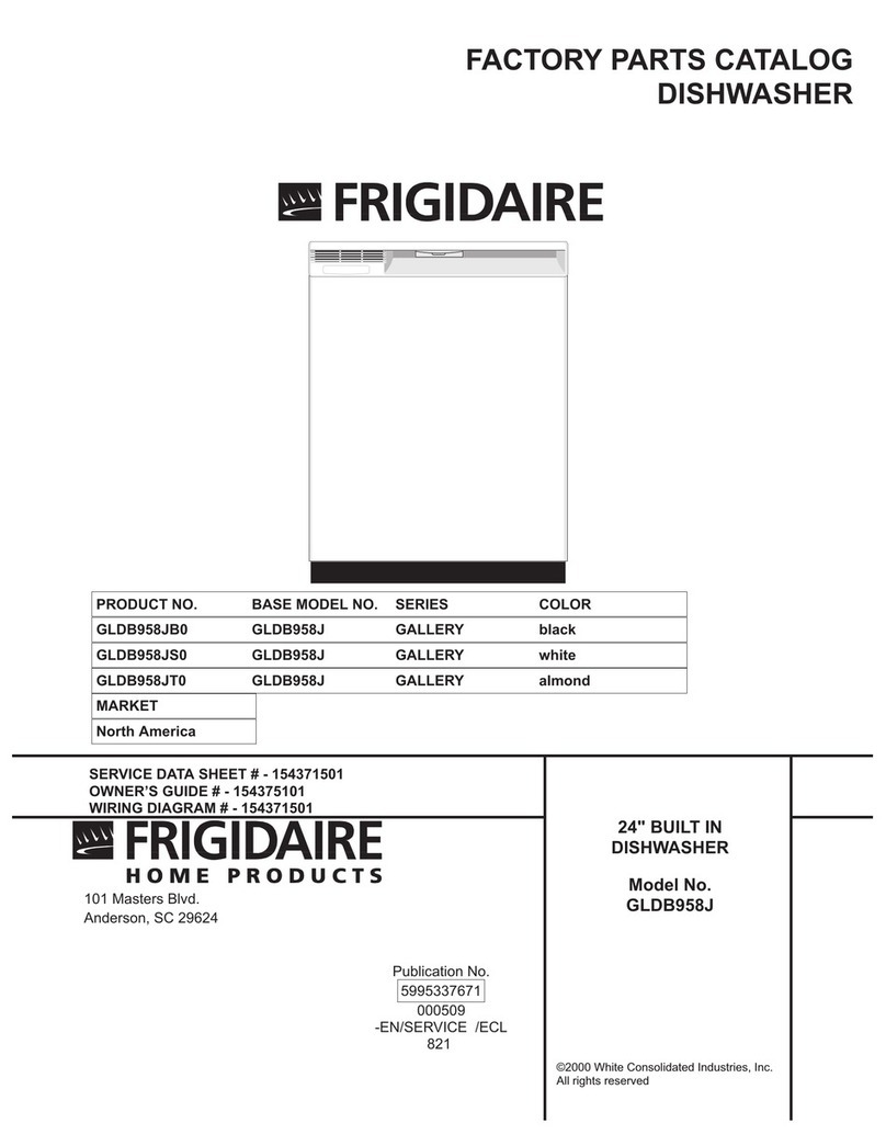 Frigidaire GLDB958J User manual