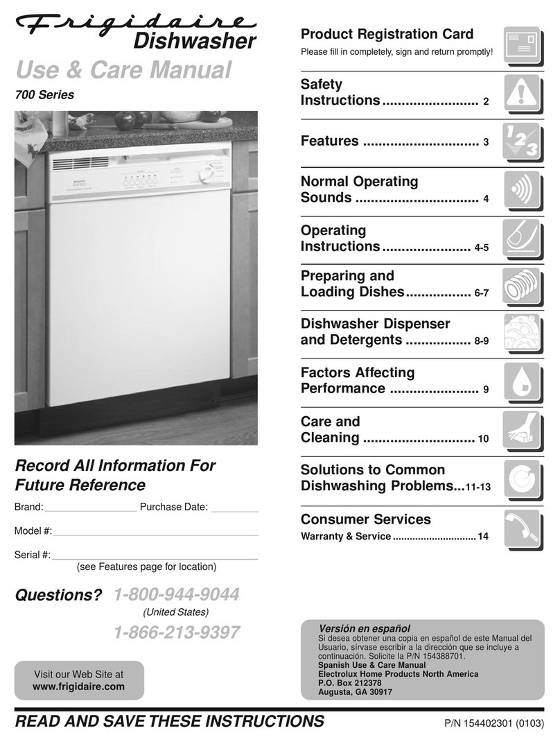 Frigidaire GLDB756AS0 User manual