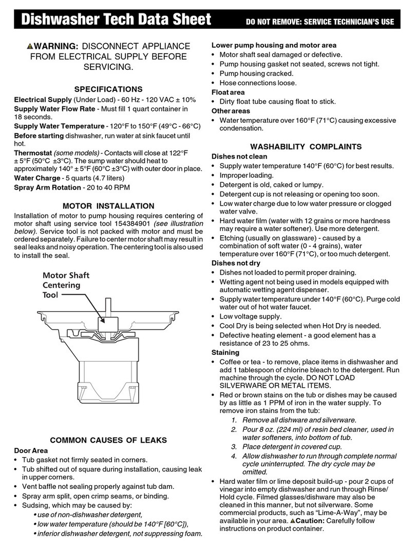 Frigidaire FDR252RBS2 Technical data sheet