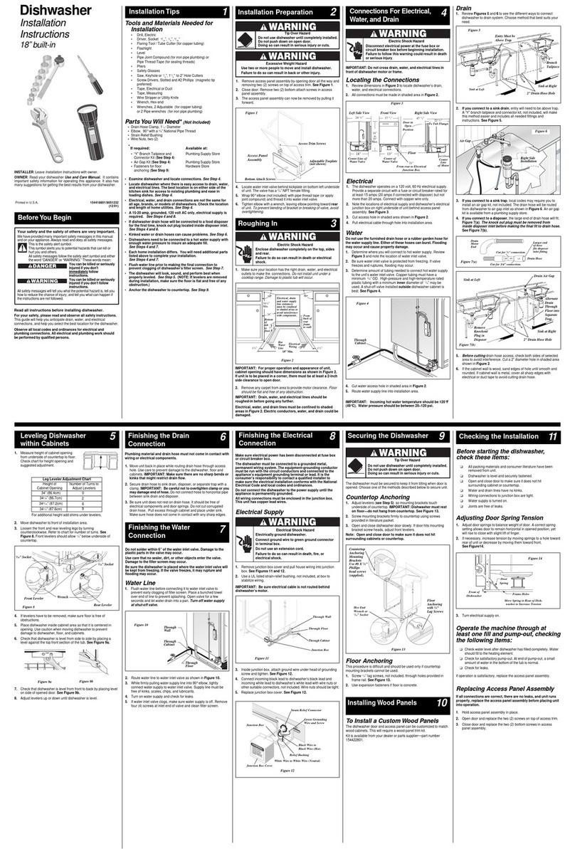 Frigidaire FDR252RBS2 installation instructions