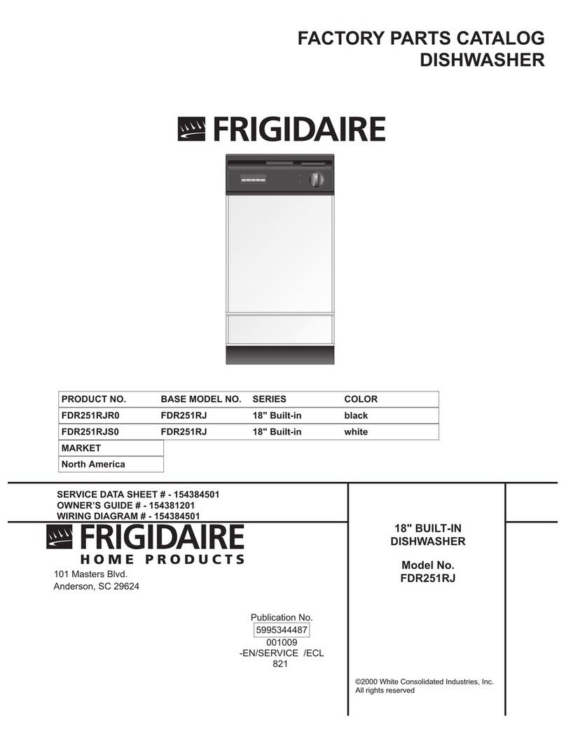 Frigidaire FDR251RJ Factory parts catalog
