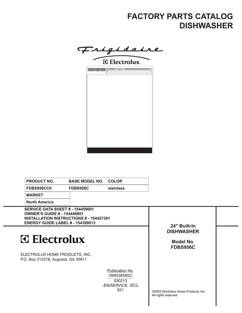 Frigidaire FDBS956C Factory parts catalog