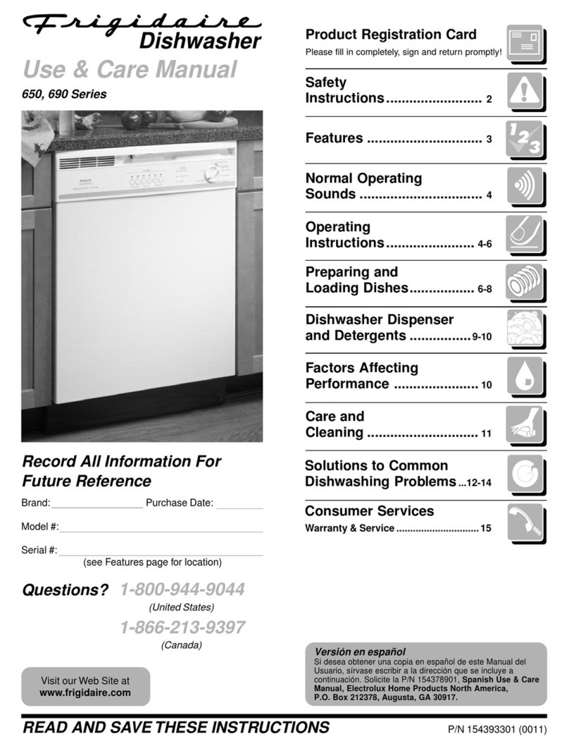 Frigidaire FDBC56BAS0 User manual Frigidaire FDBC56BAS0 User manual