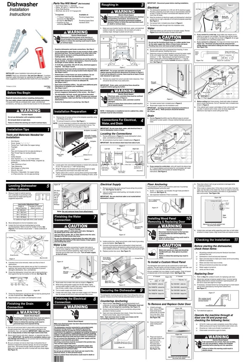 Frigidaire FDBC56BAS0 User manual