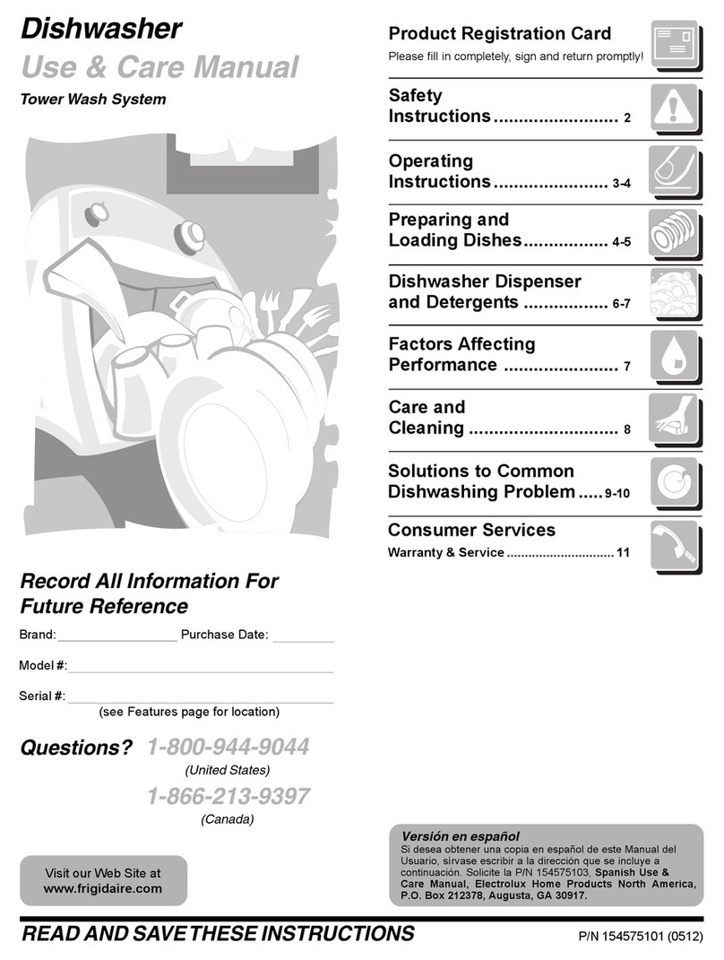 Frigidaire FDBC24BAS3 User manual Frigidaire FDBC24BAS3 User manual
