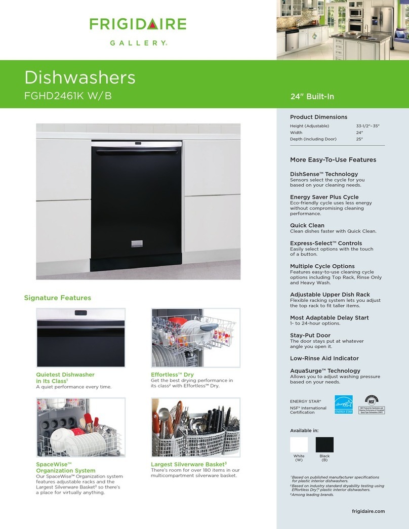 Frigidaire Gallery FGHD2461K Specifications