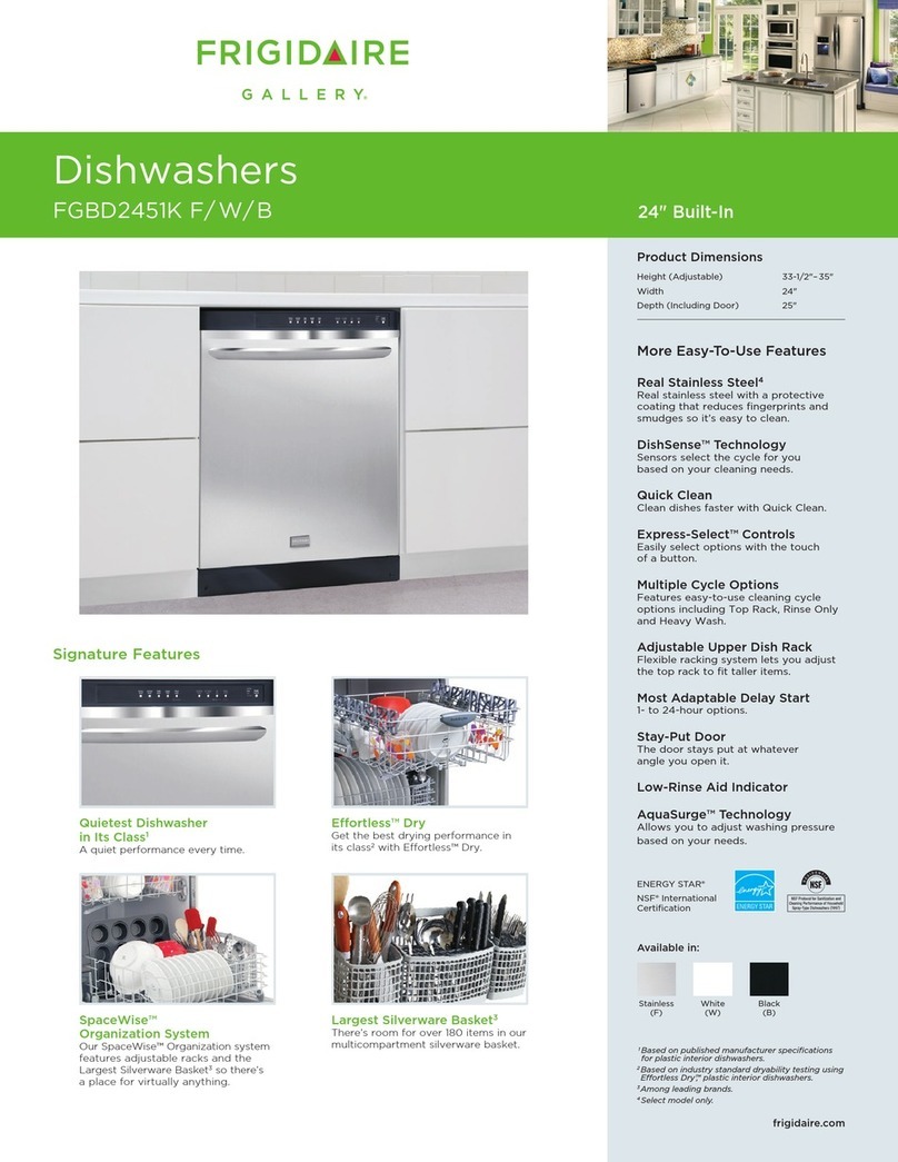 Frigidaire FGBD2451K F Operating and safety instructions Frigidaire FGBD2451K F Operating and safety instructions