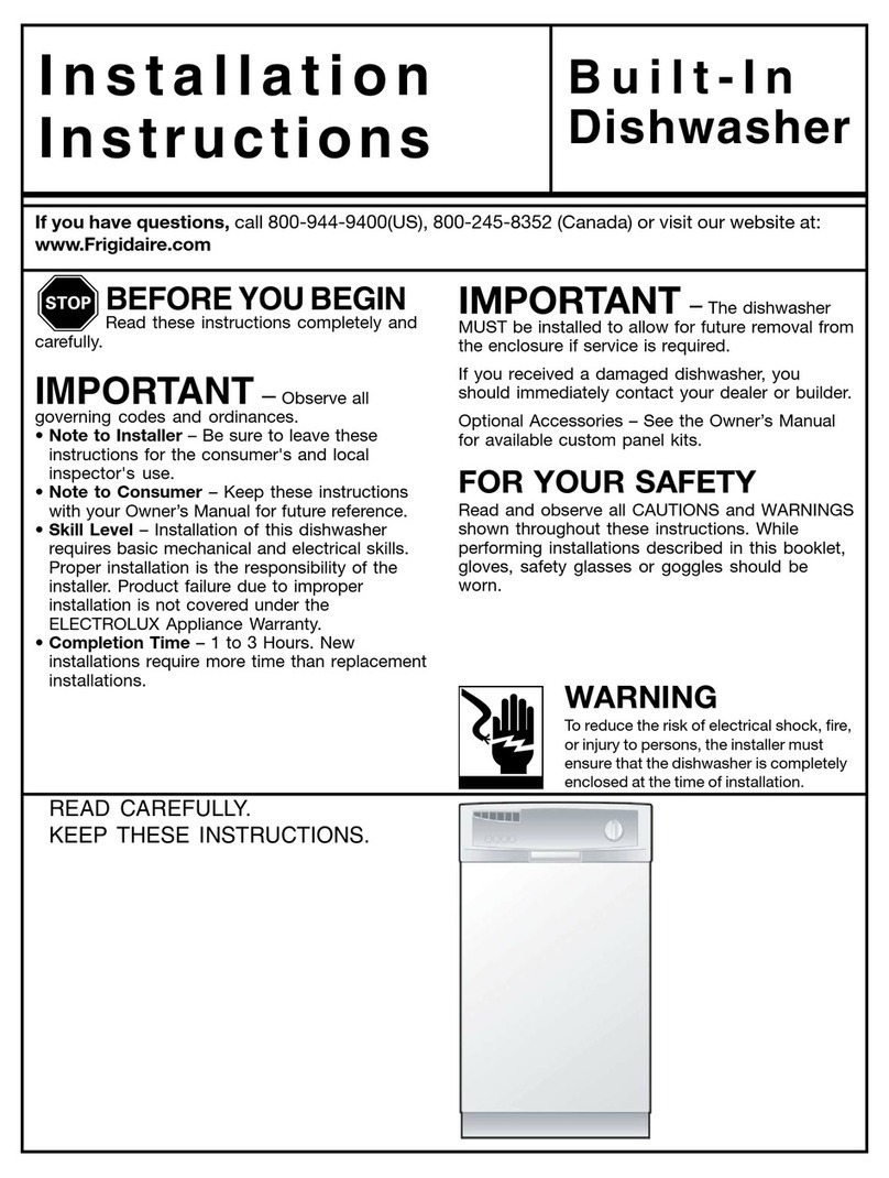 Frigidaire FFBD1821M S User manual