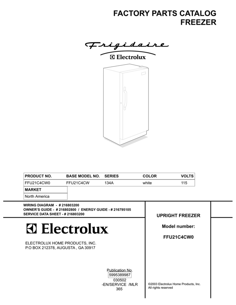 Frigidaire FFU21C4CW0 Factory parts catalog