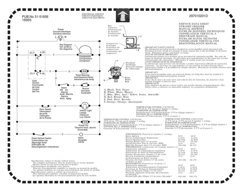 Frigidaire FFU13M3HW User guide