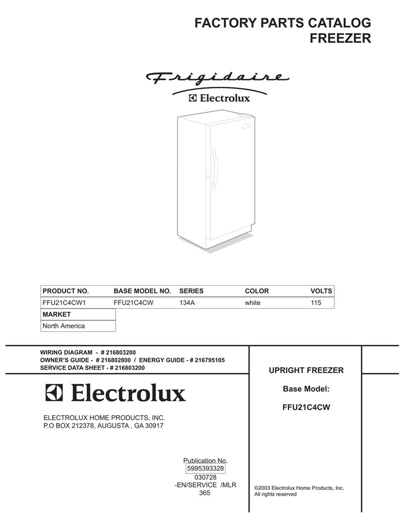 Frigidaire FFU21C4CW1 Factory parts catalog