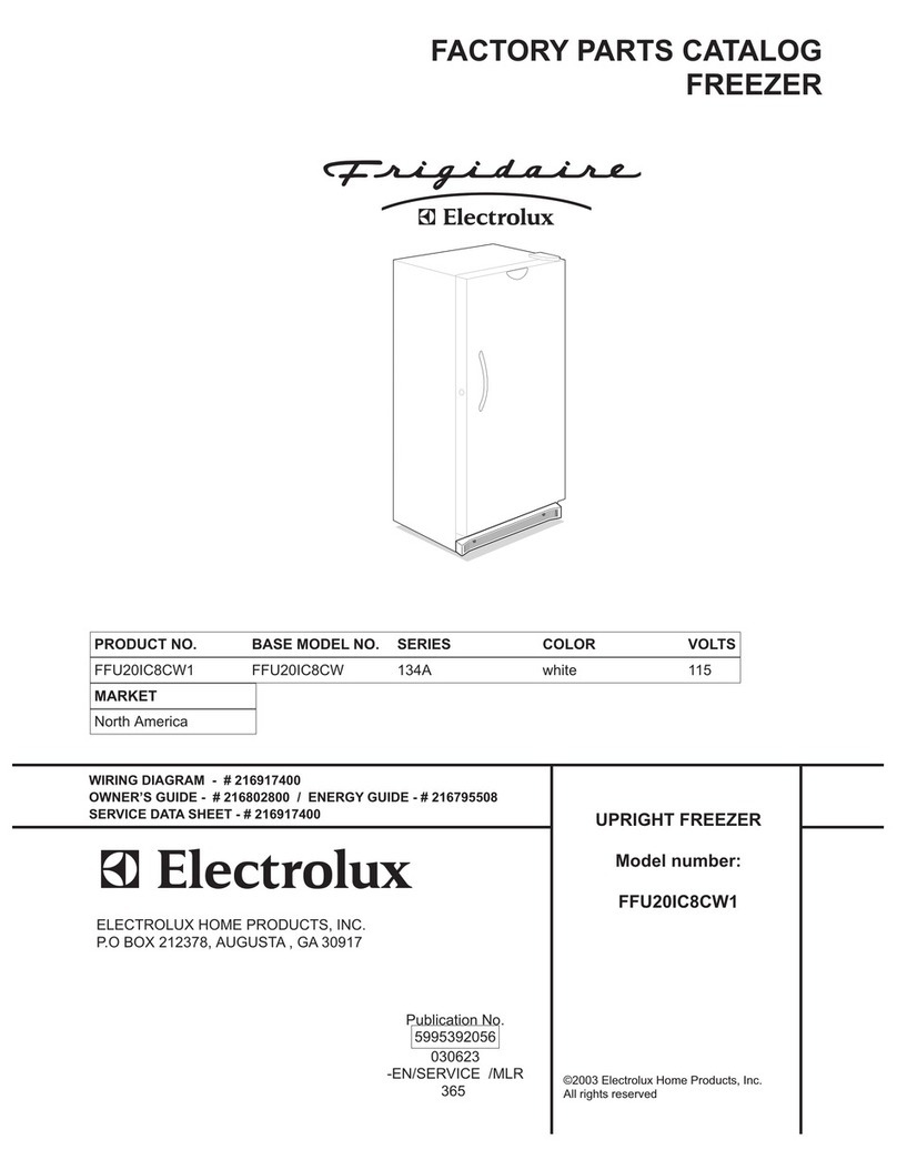 Frigidaire FFU20IC8CW1 Factory parts catalog